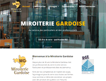Tablet Screenshot of miroiterie-gardoise.com